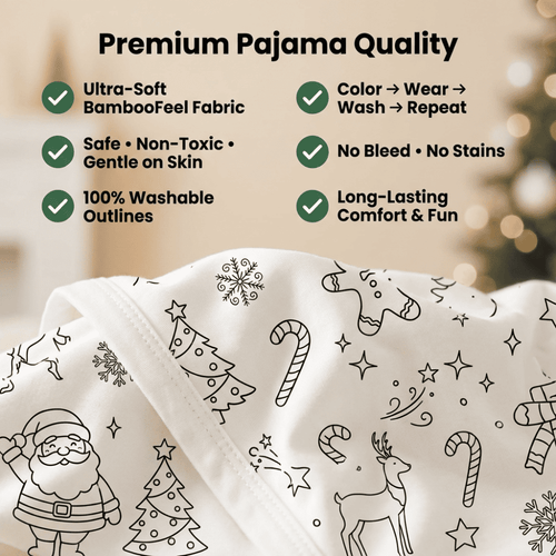 Christmas Coloring Pajamas
