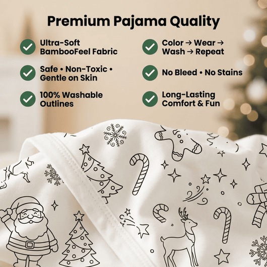 Christmas Coloring Pajamas
