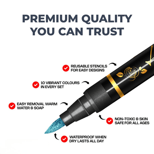 Safe Temporary Tattoo Pens