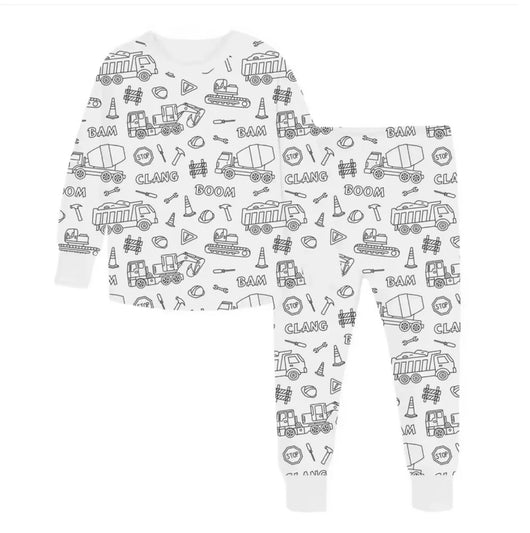 Christmas Coloring Pajamas