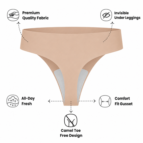 Meliovo Invisible Thong - High Rise